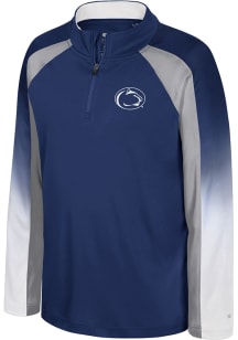 Youth Penn State Nittany Lions Navy Blue Colosseum Ice King Long Sleeve Quarter Zip