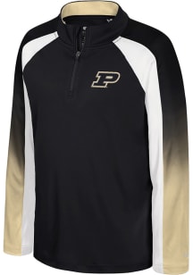 Youth Purdue Boilermakers Black Colosseum Ice King Long Sleeve Quarter Zip