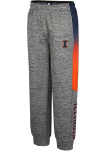 Youth Illinois Fighting Illini Grey Colosseum The Gang Bottoms Track Pants