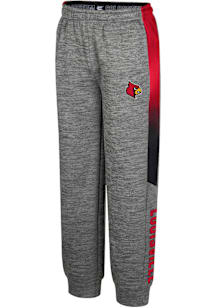 Colosseum Louisville Cardinals Youth Grey The Gang Track Pants