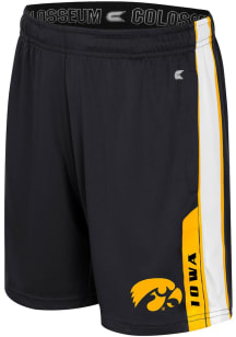 Youth Iowa Hawkeyes Black Colosseum Gumbaldia Shorts