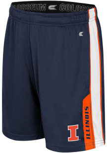 Youth Illinois Fighting Illini Navy Blue Colosseum Gumbaldia Shorts