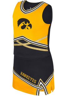 Girls Iowa Hawkeyes Black Colosseum Lollipop Park Cheer Set