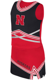 Girls Nebraska Cornhuskers Red Colosseum Lollipop Park Cheer Set