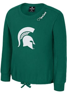 Colosseum Michigan State Spartans Girls Green Beautopia Long Sleeve T-shirt