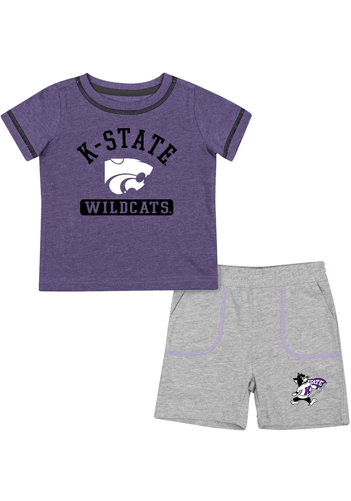 Colosseum K-State Wildcats Infant Purple Hawkins Set Top and Bottom