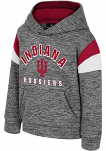 Colosseum Indiana Hoosiers Toddler Grey Wizard City Long Sleeve Hooded Sweatshirt