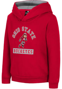 Toddler Ohio State Buckeyes Red Colosseum Land Of Long Sleeve Hooded Sweatshirt