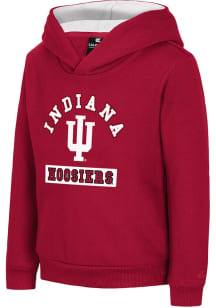 Toddler Indiana Hoosiers Cardinal Colosseum Land Of Long Sleeve Hooded Sweatshirt