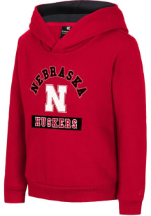 Toddler Nebraska Cornhuskers Red Colosseum Land Of Long Sleeve Hooded Sweatshirt