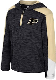 Toddler Purdue Boilermakers Black Colosseum Up-Ton Long Sleeve Qtr Zip