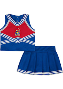 Colosseum Kansas Jayhawks Toddler Girls Blue Lollipop Park Sets Cheer
