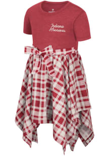 Toddler Girls Indiana Hoosiers Cardinal Colosseum Marceline Short Sleeve Dress