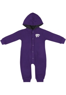 Baby K-State Wildcats Purple Colosseum Lumpy Space Long Sleeve One Piece