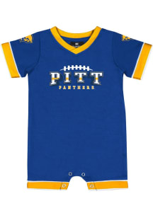 Baby Pitt Panthers Blue Colosseum Candy Kingdom Short Sleeve One Piece