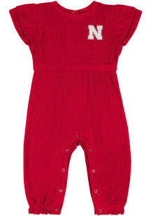 Baby Nebraska Cornhuskers Red Colosseum Beautopia Short Sleeve One Piece