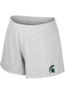 Colosseum Michigan State Spartans Womens Grey Featherington Shorts