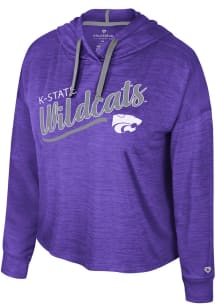 Colosseum K-State Wildcats Womens Purple Marina Hooded Sweatshirt