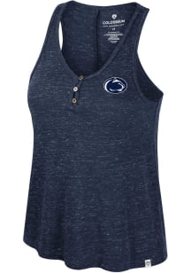 Womens Penn State Nittany Lions Navy Blue Colosseum Prudence Tank Top