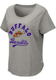 Colosseum Buffalo Bandits Womens Grey Myla Short Sleeve T-Shirt