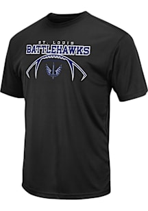 Colosseum St Louis Battlehawks Black Trail Short Sleeve T Shirt