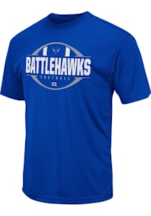 Colosseum St Louis Battlehawks Blue Trail Short Sleeve T Shirt