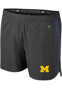 Colosseum Michigan Wolverines Mens Grey Langmore Shorts