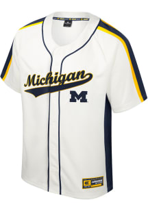 Colosseum Michigan Wolverines Mens White Ruth Jersey
