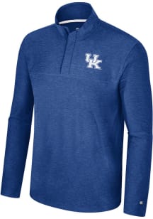 Colosseum Kentucky Wildcats Mens Blue Marty Long Sleeve 1/4 Zip Pullover