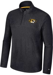 Colosseum Missouri Tigers Mens Black Marty Long Sleeve 1/4 Zip Pullover