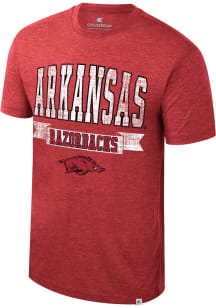 Colosseum Arkansas Razorbacks Crimson Business Arrangement Short Sleeve Fashion T Shirt