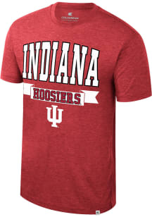 Colosseum Indiana Hoosiers Crimson Business Arrangement Short Sleeve Fashion T Shirt