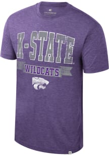 Colosseum K-State Wildcats Purple Business Arrangement Short Sleeve Fashion T Shirt