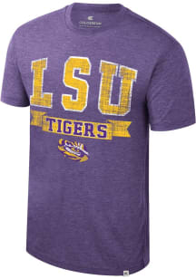 Colosseum LSU Tigers Purple Business Arrangement Short Sleeve Fashion T Shirt