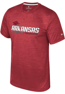 Colosseum Arkansas Razorbacks Crimson Langmore Short Sleeve T Shirt