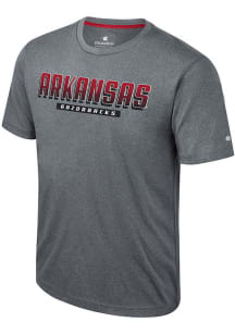 Colosseum Arkansas Razorbacks Grey Javi Short Sleeve T Shirt