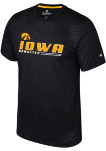 Colosseum Iowa Hawkeyes Black Langmore Short Sleeve T Shirt