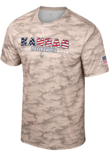 Colosseum Kansas Jayhawks Green OHT Desert Short Sleeve T Shirt