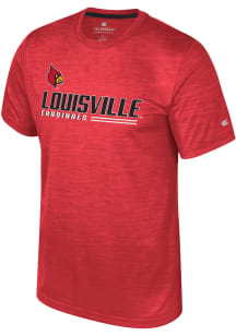 Colosseum Louisville Cardinals Red Langmore Short Sleeve T Shirt