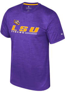 Colosseum LSU Tigers Purple Langmore Short Sleeve T Shirt