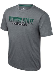 Colosseum Michigan State Spartans Grey Javi Short Sleeve T Shirt