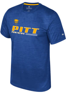 Colosseum Pitt Panthers Blue Langmore Short Sleeve T Shirt