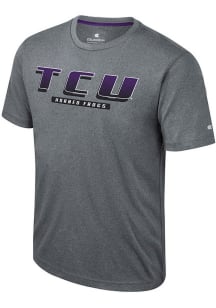Colosseum TCU Horned Frogs Grey Javi Short Sleeve T Shirt
