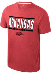 Colosseum Arkansas Razorbacks Crimson Bend Short Sleeve T Shirt