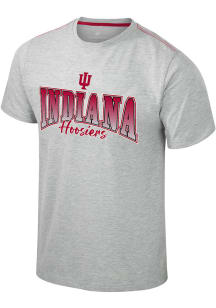 Colosseum Indiana Hoosiers Grey Roy Short Sleeve T Shirt