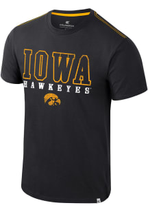 Iowa Hawkeyes Black Colosseum Charles Short Sleeve T Shirt