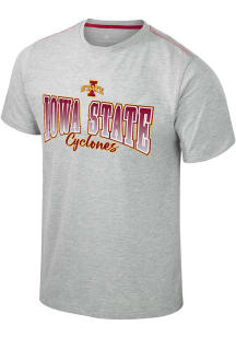 Colosseum Iowa State Cyclones Grey Roy Short Sleeve T Shirt