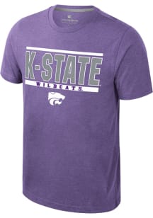 Colosseum K-State Wildcats Purple Bend Short Sleeve T Shirt