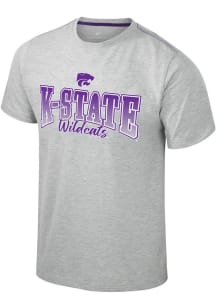 Colosseum K-State Wildcats Grey Roy Short Sleeve T Shirt