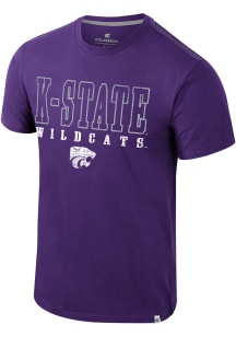 Colosseum K-State Wildcats Purple Charles Short Sleeve T Shirt